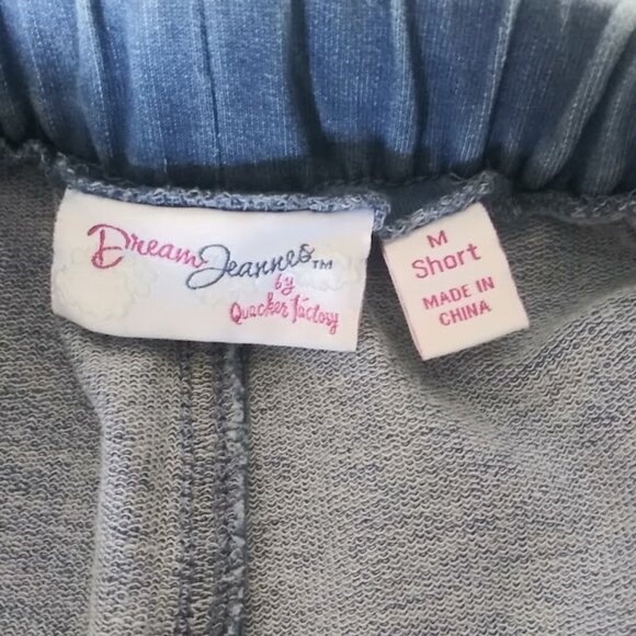 Quacker Factory, Dream Jeannes women's size M Short pull on medium wash pants - Picture 13 of 15